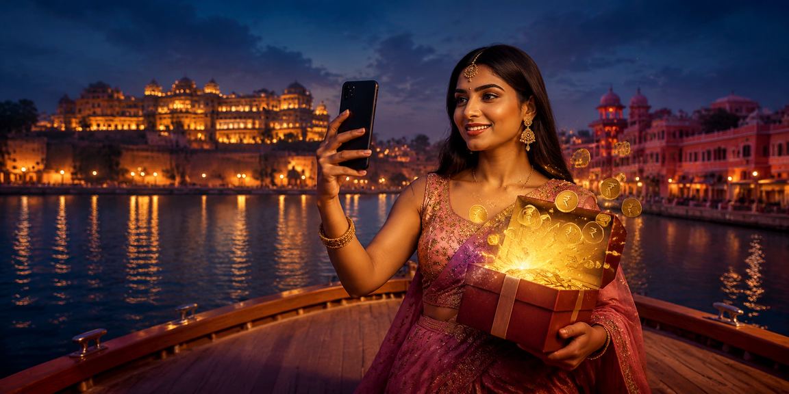 Jaipur mobile user making casino deposit with rupees on phone